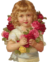 bebe,baby,rose,flower - 免费动画 GIF