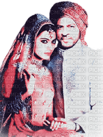 soave bollywood Shahrukh khan couple pink blue - 免费PNG