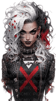gothic woman illustrated - png ฟรี