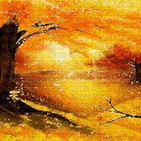 kikkapink autumn background fantasy - Бесплатни анимирани ГИФ