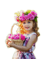 Rena Flower girl Mädchen Blumen - kostenlos png