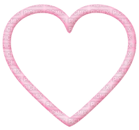 Frame heart pink - nemokama png