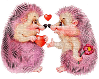 Y.A.M._Hedgehogs Family, love - PNG gratuit
