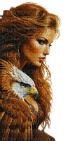 Mujer y Águila -- Rubicat - gratis png