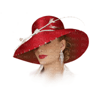 kvinna-ansikte-hatt - png gratis