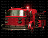 Fire brigade car - Animovaný GIF zadarmo