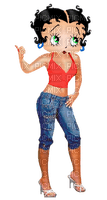 MMarcia gif jeans Betty Boop - 無料png
