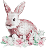 soave deco easter eggs flowers bunny pink  green - darmowe png
