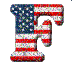 Kaz_Creations Alphabets America Letter F - Free animated GIF