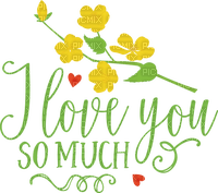 Kaz_Creations Text--I-Love-You-So-Much - PNG gratuit