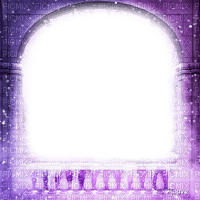 soave frame vintage terrace gothic winter purple - 無料png