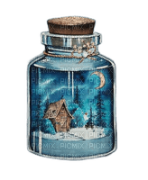 loly33 bouteille hiver - gratis png
