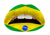 Kaz_Creations Lips Brazil Colours - gratis png