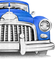 soave deco vintage car black white blue - Free PNG