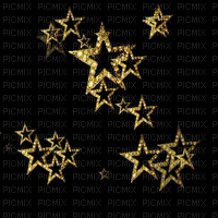 gold stars animated black bg