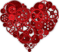 Coeur.Heart.Red.Steampunk.Victoriabea - PNG gratuit