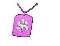 purple $ chain - Bezmaksas animēts GIF