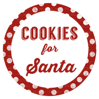 Christmas Text Cookies Santa Claus - Bogusia - безплатен png