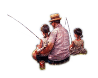 Rena angeln Angler Vater Kinder - PNG gratuit