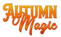 Autumn Magic.Text.Orange - KittyKatLuv65 - besplatni png