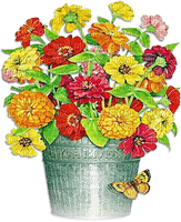 soave deco flowers vase garden spring yellow - безплатен png