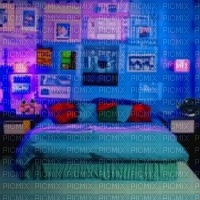 Blue 90s Bedroom - besplatni png