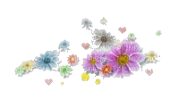 fleurs deco  flowers - Animovaný GIF zadarmo