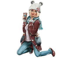 loly33 femme hiver - zadarmo png