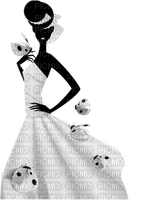 woman black and white bp - ücretsiz png