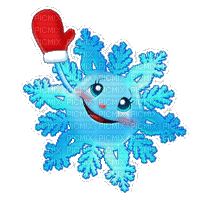 Снежинка - GIF animado gratis