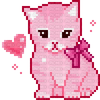 Pink Kitten - GIF animé gratuit