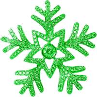 Snowflake.Green - png gratis
