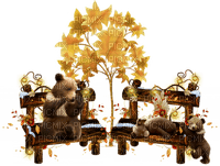 dolceluna autumn cute bear bears - Free PNG