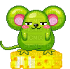 green mouse - GIF animé gratuit