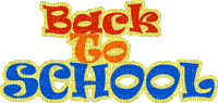 Back To School  Text Gif - Bogusia - Ingyenes animált GIF