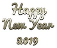 Happy New Year 2019.text.Victoriabea - zadarmo png