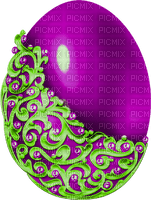 Egg.Purple.Green - PNG gratuit