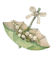 green spring umbrella glitter - Darmowy animowany GIF