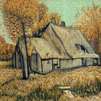 Beige Autumn Cottage - фрее пнг