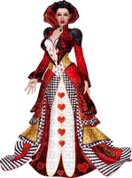 Kaz_Creations Woman Femme Red Queen Hearts - δωρεάν png