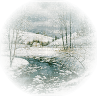 winter landscape paysage hiver - PNG gratuit