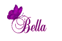 Kaz_Creations Names Bella Animated - Nemokamas animacinis gif