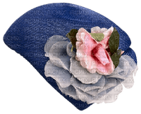 Chapeau, bleu, deko, fleur, Pelageya - ücretsiz png