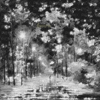 Y.A.M._Art Autumn background black-white - Безплатен анимиран GIF