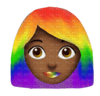 Rainbow emoji - bezmaksas png