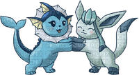 Glaceon and Vapereon - PNG gratuit