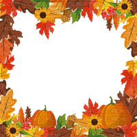 loly33 frame automne feuilles - 無料png