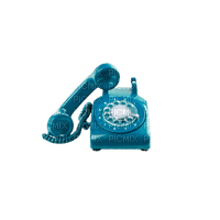 Kaz_Creations Telephone-Teal - ücretsiz png