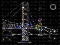 background fond hintergrund  image effect effet    gif anime animated animation glitter black bridge brücke pont