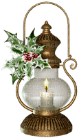 Christmas.Lantern.Gold.Green.Red - PNG gratuit